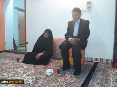 دیدار مسئولین دانشگاه فرهنگیان مازندران با خانواده شهید معافی