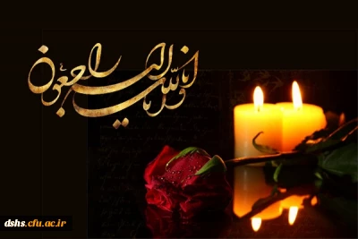 پیام تسلیت به مناسبت درگذشت همکار گرامی جناب آقای ستار خدری