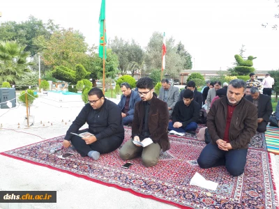 برگزاری مراسم زیارت عاشورا و عزاداری اباعبدالله الحسین در جوار مزار شهید گمنام پردیس دکتر شریعتی مازندران