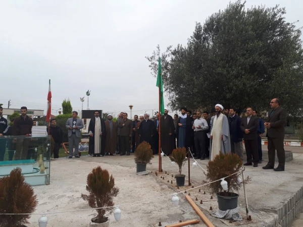 حضور مسئولین، اساتید و دانشجویان دانشگاه فرهنگیان در جوار بارگاه شهید گمنام به همراه تلاوت آیاتی از قرآن کریم 3