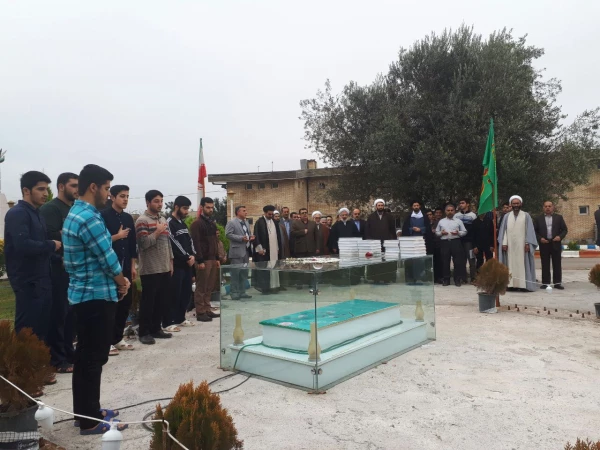 حضور مسئولین، اساتید و دانشجویان دانشگاه فرهنگیان در جوار بارگاه شهید گمنام به همراه تلاوت آیاتی از قرآن کریم 5