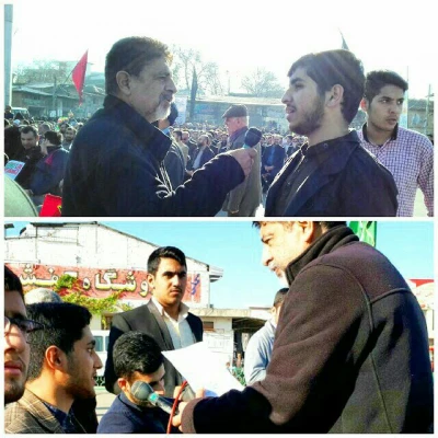 حضور دانشجویان و جمعی از کارکنان دانشگاه فرهنگیان / پردیس دکتر شریعتی مازندران در اجتماع بزرگ 9 دی  ( ساری امام زاده یحیی ) 2