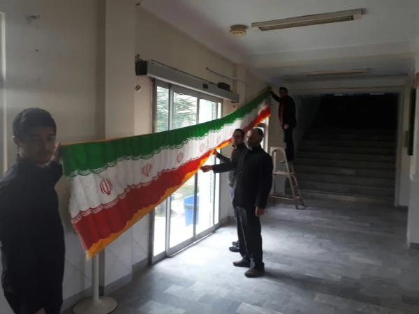 فضا سازی به مناسبت ایام فاطمیه و دهه مبارک فجر توسط دانشجویان پردیس دکتر شریعتی مازندران 6