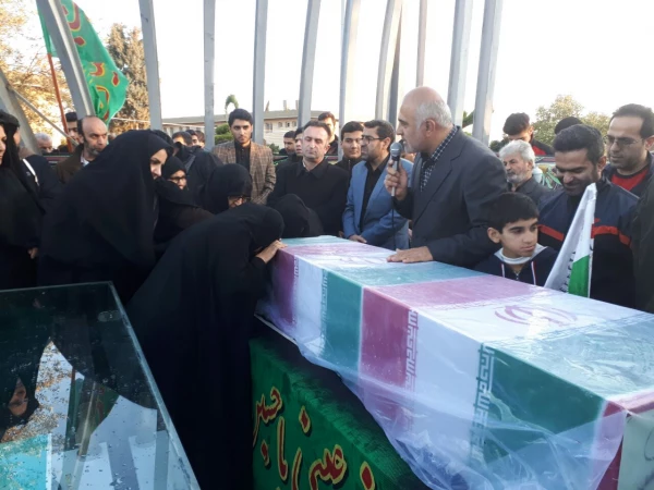 مراسم تشییع شهید گمنام در پردیس دکتر شریعتی مازندران 8