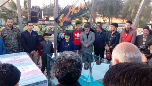 مراسم تشییع شهید گمنام در پردیس دکتر شریعتی مازندران 9