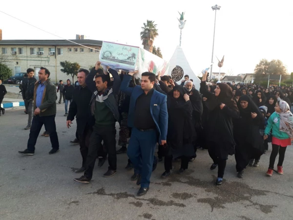 مراسم تشییع شهید گمنام در پردیس دکتر شریعتی مازندران 10