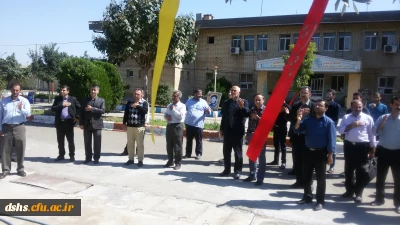 مراسم عزاداری در جوار بارگاه شهید گمنام
بمناسبت گرامیداشت هفته دفاع مقدس