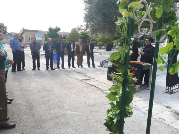 مراسم بدرقه دانشجویان برای شرکت در پیاده روی اربعین حسینی با حضور مسئولین استان، پردیس، و نهاد رهبری دانشگاه در پردیس دکتر شریعتی 7