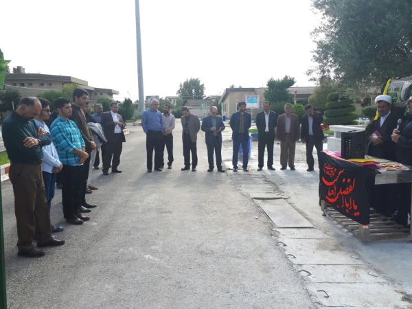 مراسم بدرقه دانشجویان برای شرکت در پیاده روی اربعین حسینی با حضور مسئولین استان، پردیس، و نهاد رهبری دانشگاه در پردیس دکتر شریعتی 8