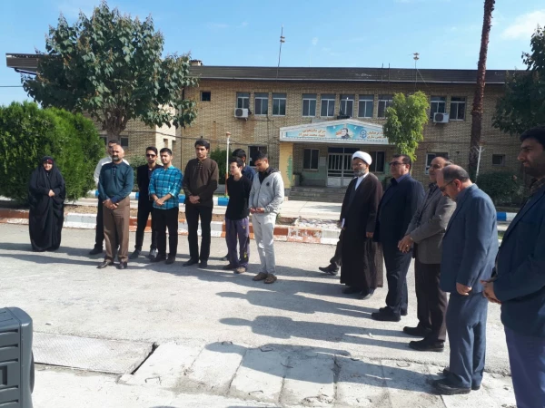 مراسم بدرقه دانشجویان برای شرکت در پیاده روی اربعین حسینی با حضور مسئولین استان، پردیس، و نهاد رهبری دانشگاه در پردیس دکتر شریعتی 9