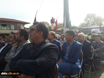 حضور حماسی دانشجویان و کارکنان واساتید دانشگاه فرهنگیان مازندران در راهپیمایی یوم الله 13آبان 1397