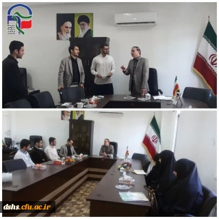 برگزاری جلسه تودیع جناب آقای بدری (مسئول سابق بسیج دانشجویی پردیس دکتر شریعتی ساری) و معارفه جناب آقای حسینی به عنوان مسئول جدید بسیج دانشجویی پردیس دکتر شریعتی ساری