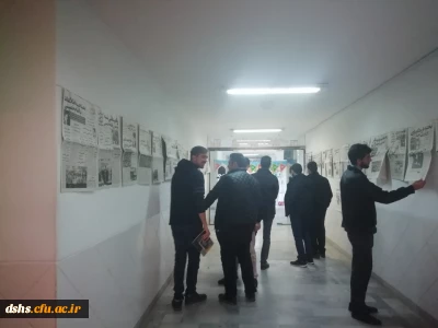 بازدید دانشجویان پردیس از نمایشگاه روز نگار انقلاب