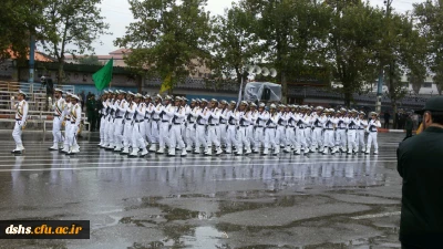  شرکت در  مراسم رژه نیرو های مسلح استان مازندران به مناسبت هفته دفاع مقدس