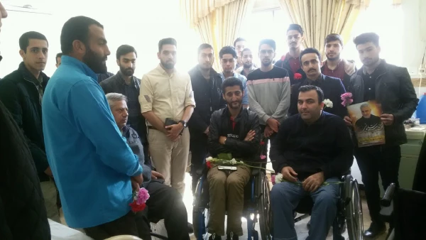 بازدید از آسایشگاه جانبازان 3