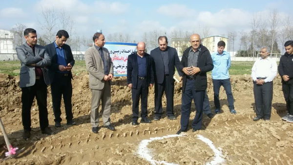 مراسم کلنگ زنی ساخت زمین ورزشی فوتبال ساحلی 4